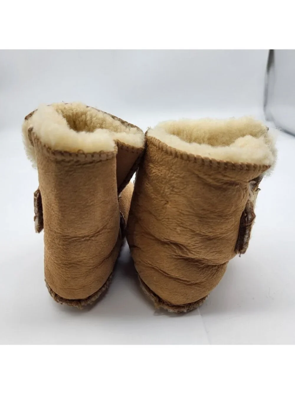 Ugg Baby Toddler Slippers Leather Sheepskin SZ L 1-2 Years Slip on